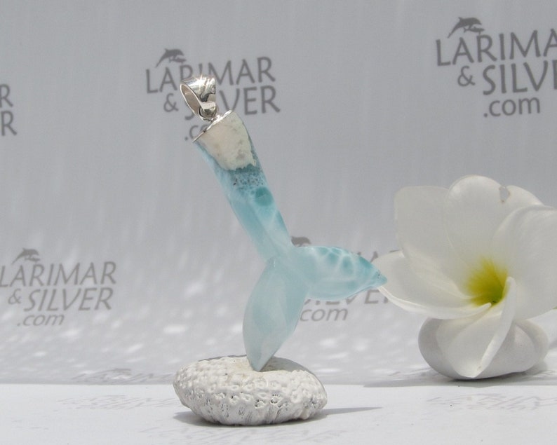 Larimar siren pendant by Larimarandsilver Jade Mermaid 2 crystalline Larimar pendant 925 silversiren tailLarimar jewelrymothersday gift