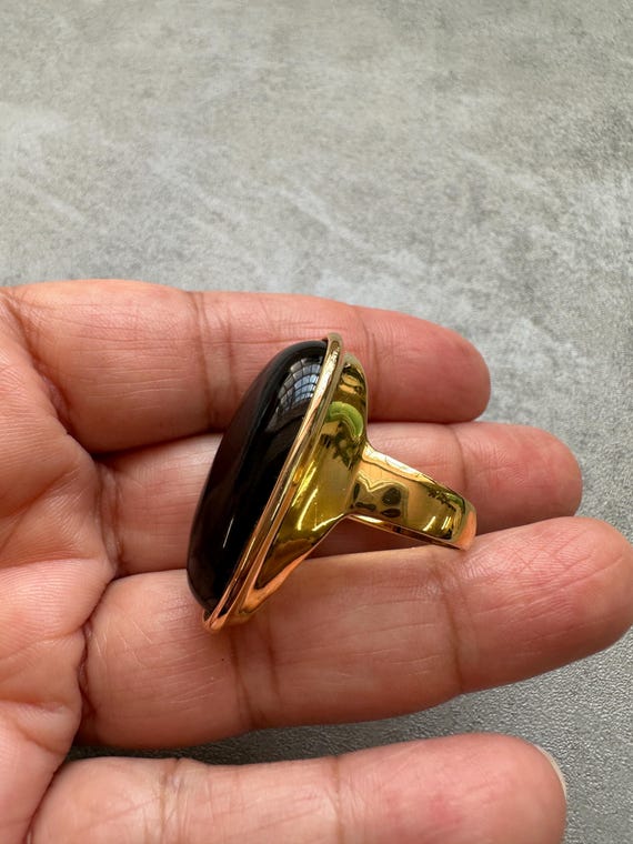 Cocktail Ring Tggc Ring 925 Modern TGGC Sterling Silver Sea Green