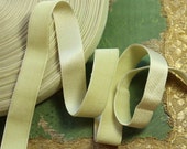 1 yard antique 1 quot wide silk velvet ribbon soft pistachio mint green shade ribbonwork dress millinery hat trim flapper edwardian