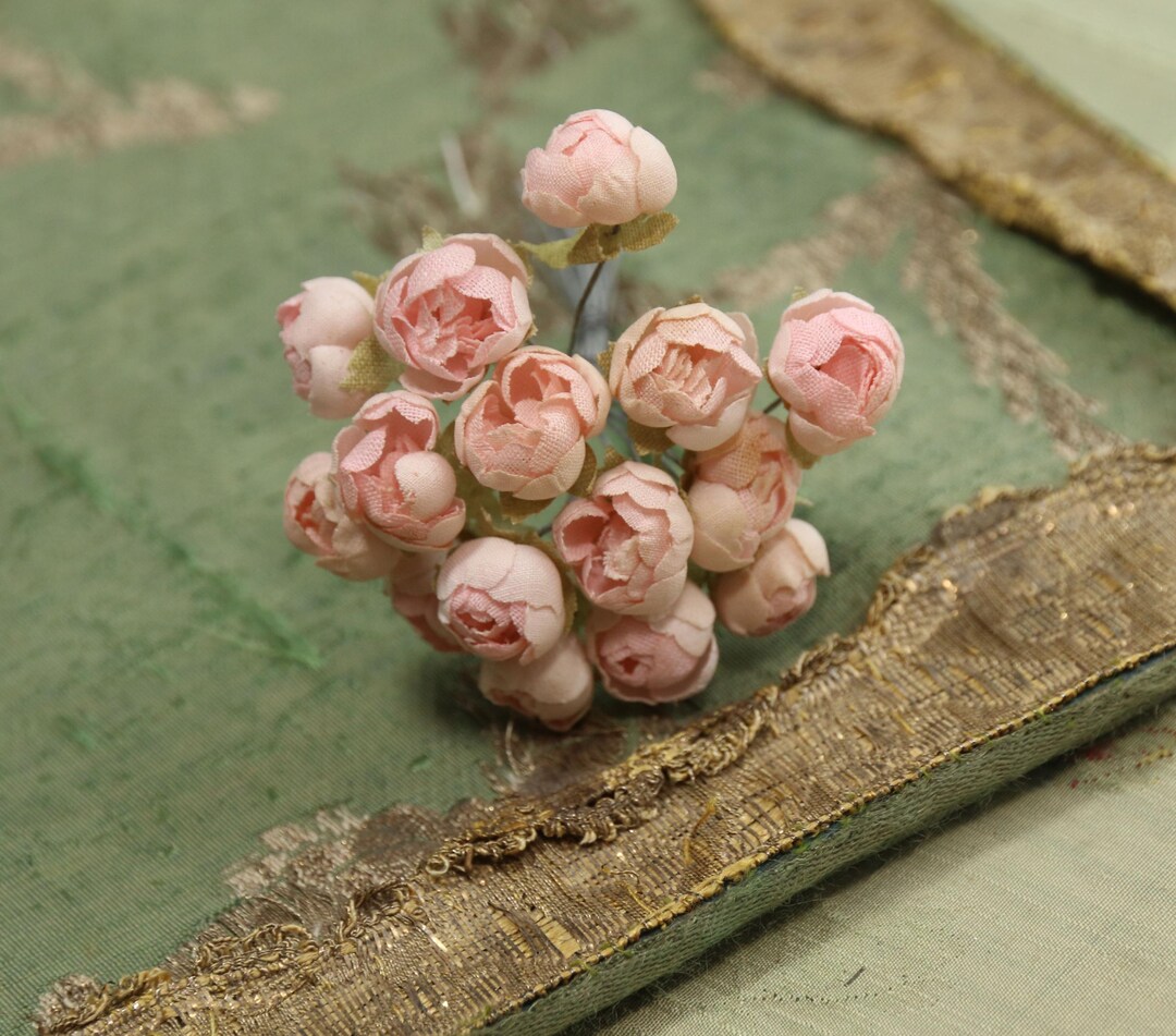 French Rose Stand Collar Button Velour Top Spring main image 0