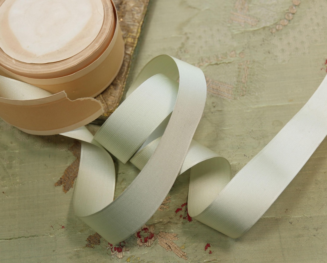 Sturdy Ribbon 1 Yard Flapper Era Silk Satin Woven Ribbon for Ribbonwork French Dolls ...