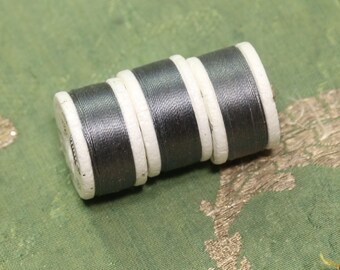 3 Spools Blue 200 Talon Silk Thread Buttonhole Twist 10 yard spools USA made 
