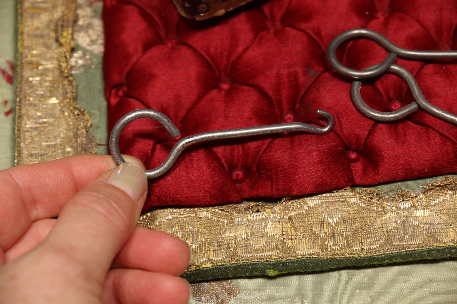 One Antique Metal Shoe Hook Tool 1900s Victorian Edwardian Etsy