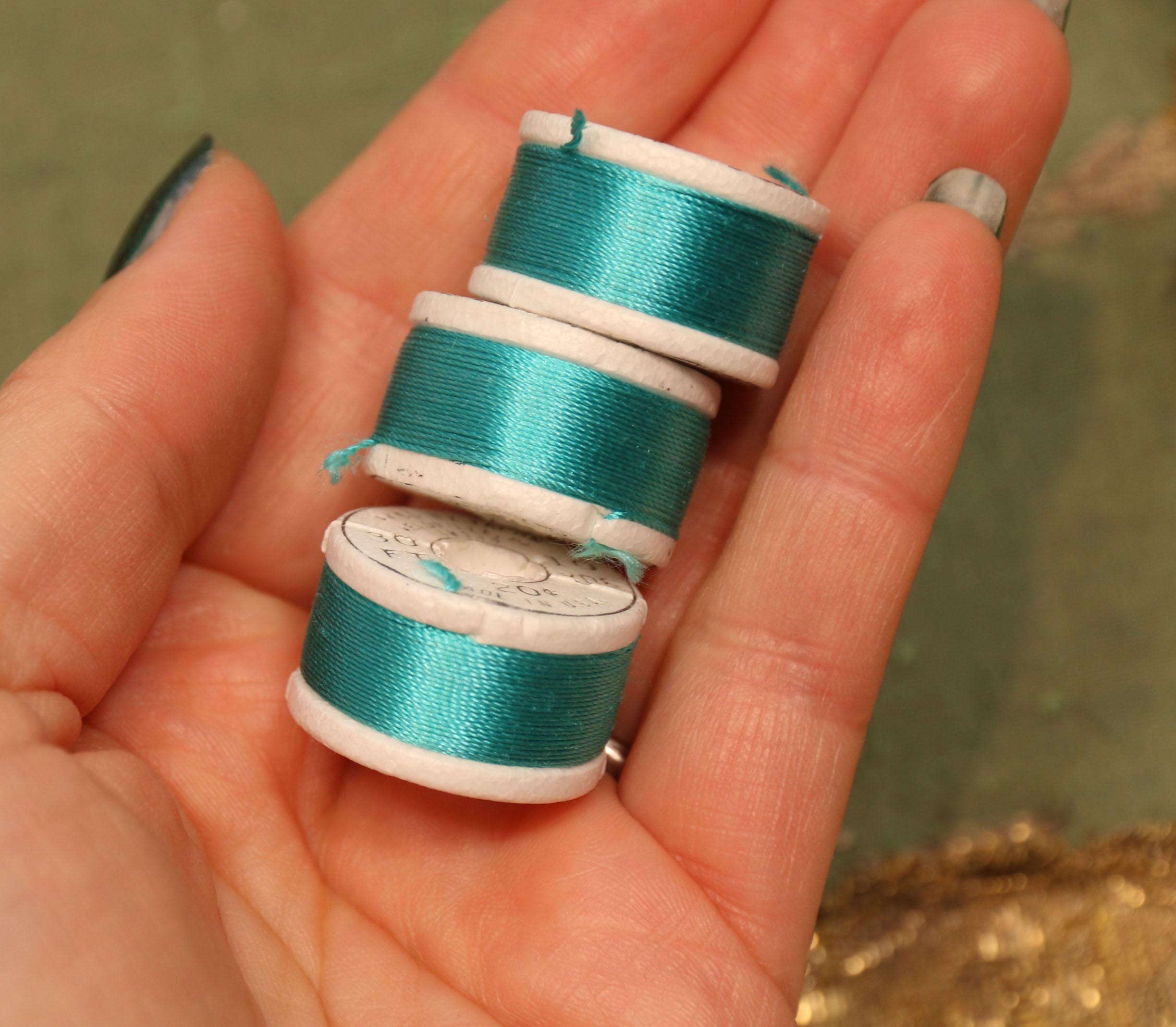 3 Vintage Pure Silk Buttonhole Twist Shade 615 Thread Spools Etsy UK