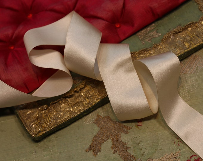 1.25 Yards Flapper Era Silk Satin Ribbon for Ribbonwork French Dolls ...