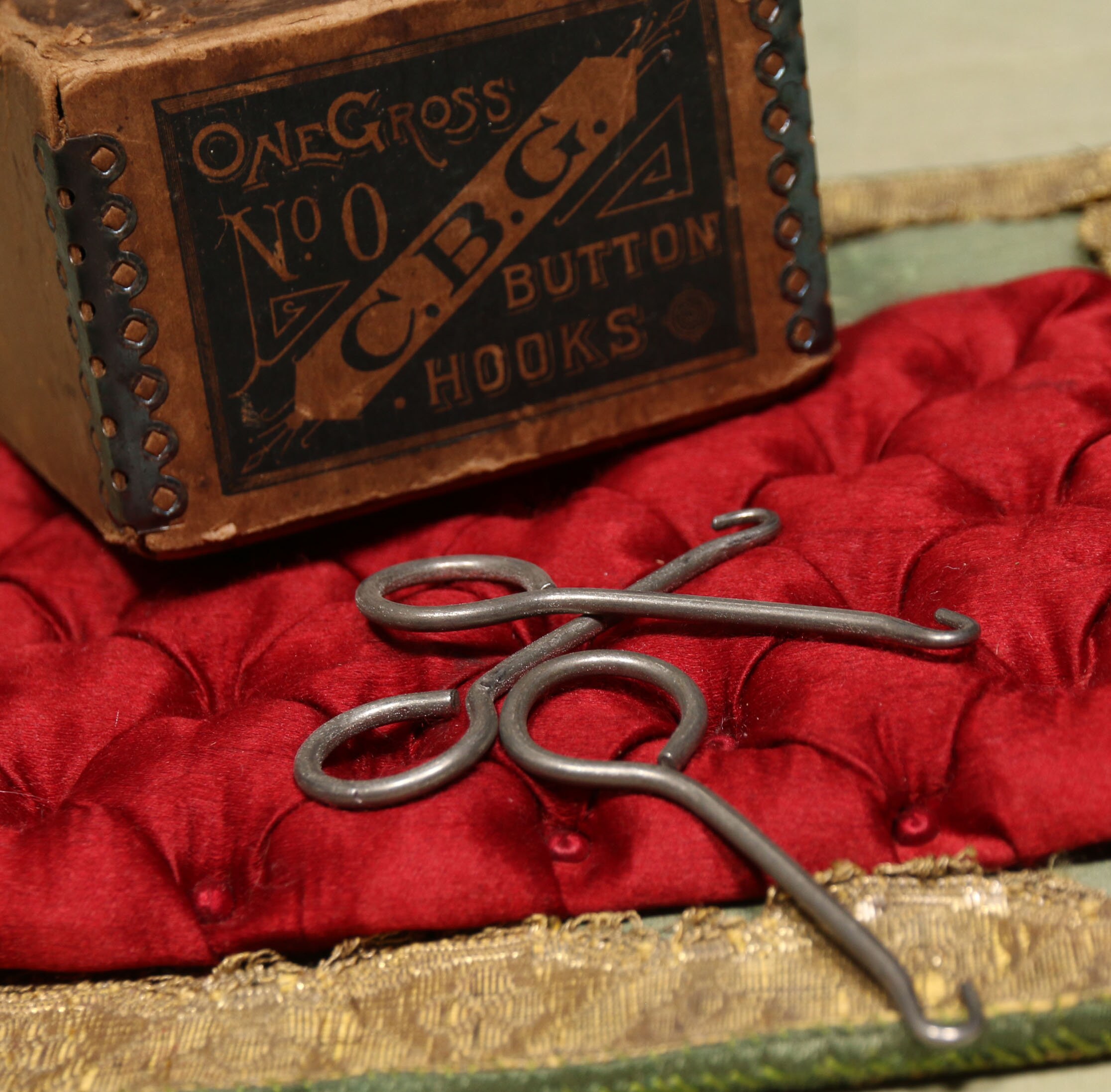 One Antique Metal Shoe Hook Tool 1900s Victorian Edwardian Etsy