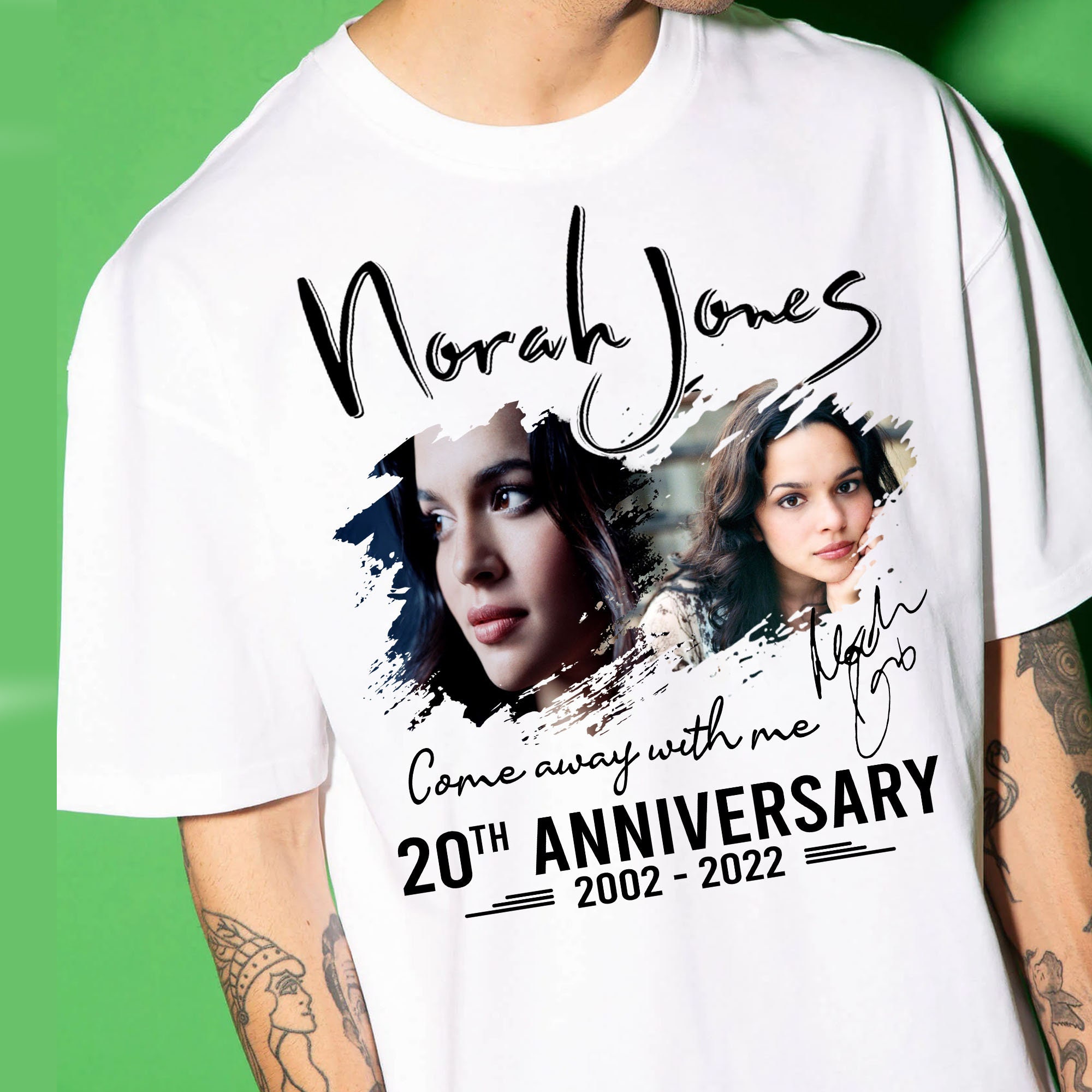 Discover 20th Anniversary 2002-2022 Norah Jones Come Away With Me T Shirt