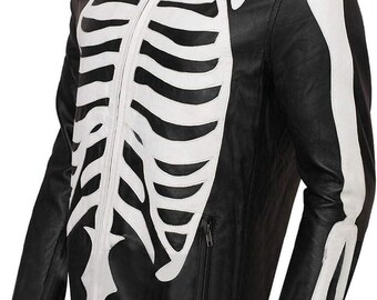 vanson スケルトンデザイン ジャケット Vanson スケルトンレザージャケット | 本物の牛革バイカージャケット