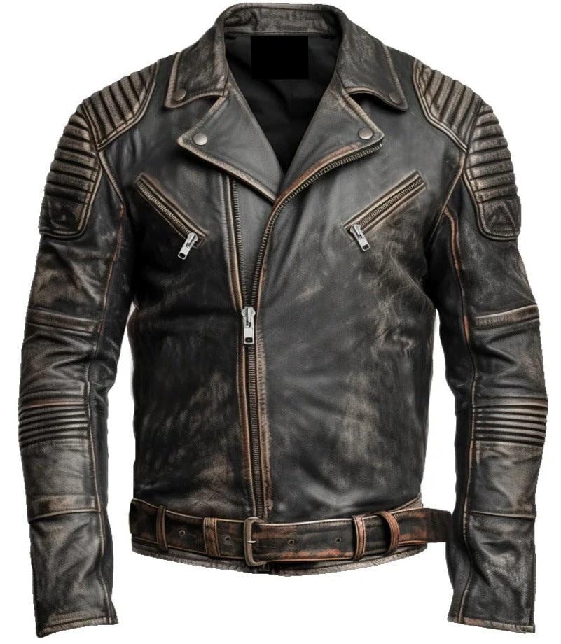 Chaqueta De Cuero Hombre John Varvatos Star U.S.A. - BAND COLLAR LEATHER JACKET - John Varvatos Chaqueta Hombre Piel