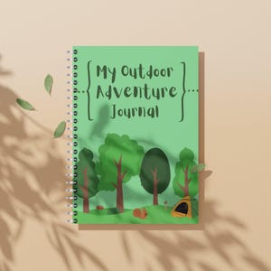 Kids Nature Journal Printable – Nature Scavenger Hunt, Camping Activity Book, Hiking Log, Homeschool Journal, Digital Download for Children