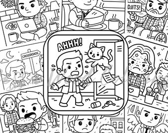 塗り絵・カリカチュア my personal coloring book 塗り絵・カリカチュア my personal coloring book 塗り絵