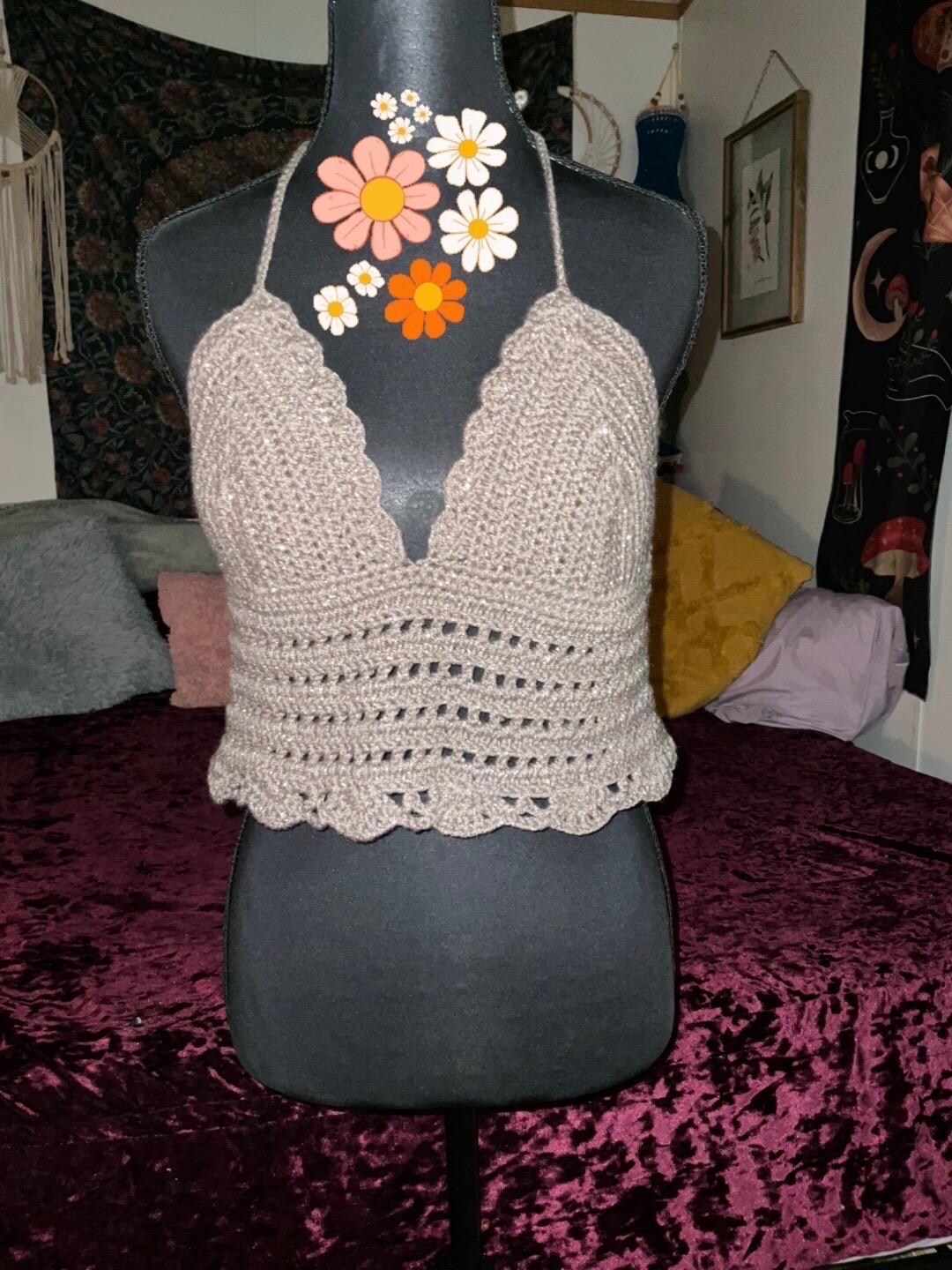Crochet halter top main image 1