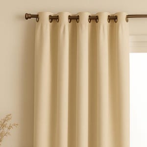 Grommet Top Boho Rustic Curtains – Multiple Colors Available – Single Window Panels – Custom Headings – Limited Time Discount