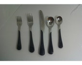 Fiesta SWIRL Stainless Homer Laughlin Place Settings Silverware Navy Flatware