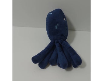 Blue Squid Plush Etsy