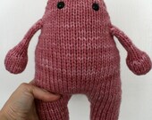 Plush Hand Knit monster