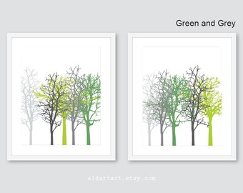 tree art prints etsy