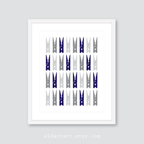 Clothespins Art Print Laundry Room Wall Art Laundry Room Etsy