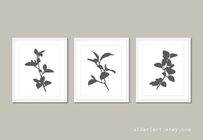 Botanical Art Prints Botanical Wall Art Set of 3 Prints | Etsy