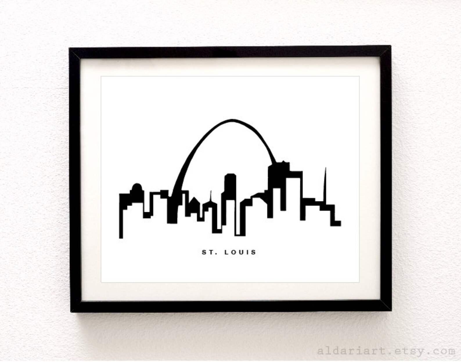 St. Louis Cityscape Print Saint Louis Wall Art St. Louis Etsy