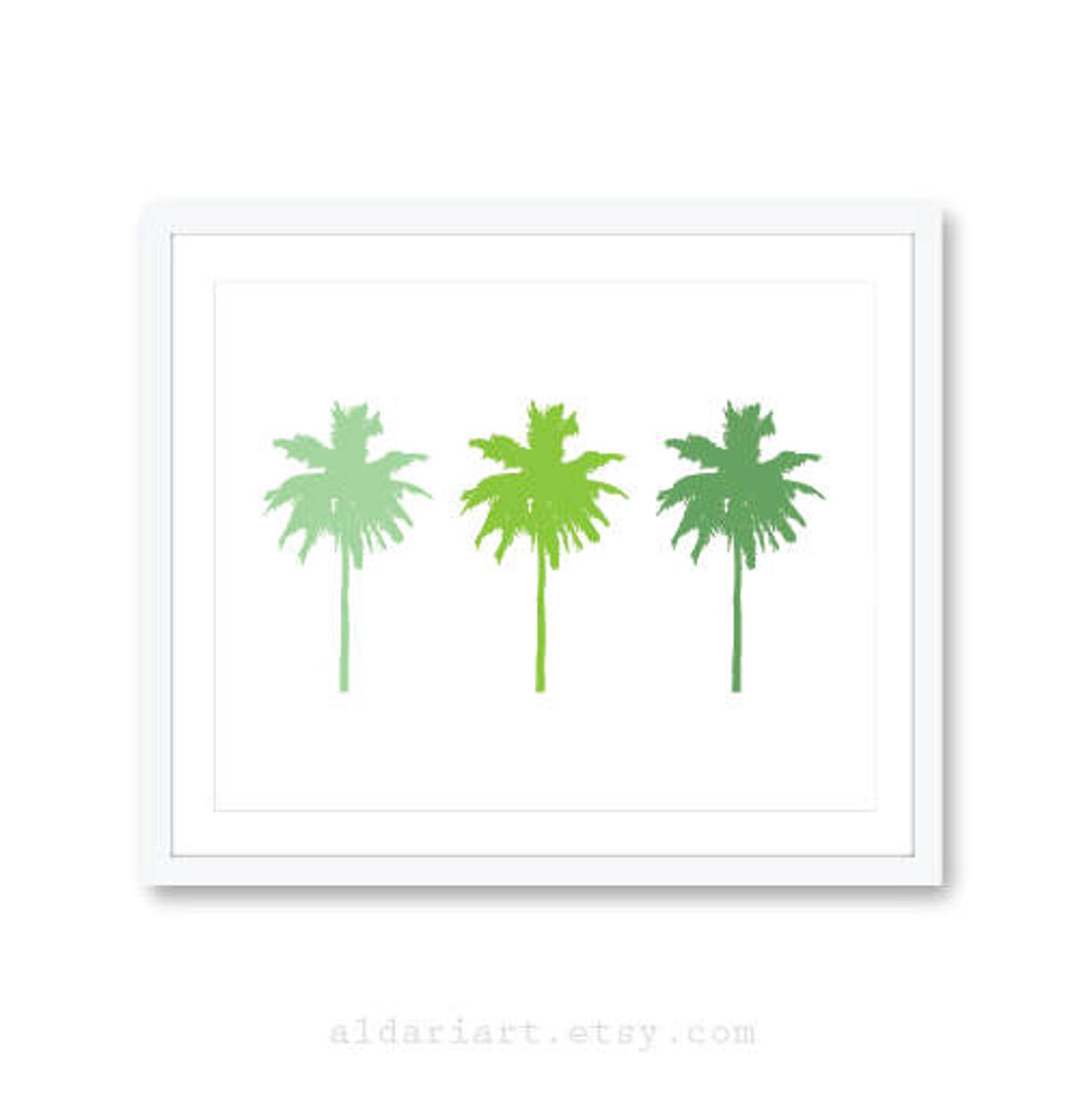 Palm Trees Art Print Palm Tree Wall Art Modern Decor 3 Etsy Canada