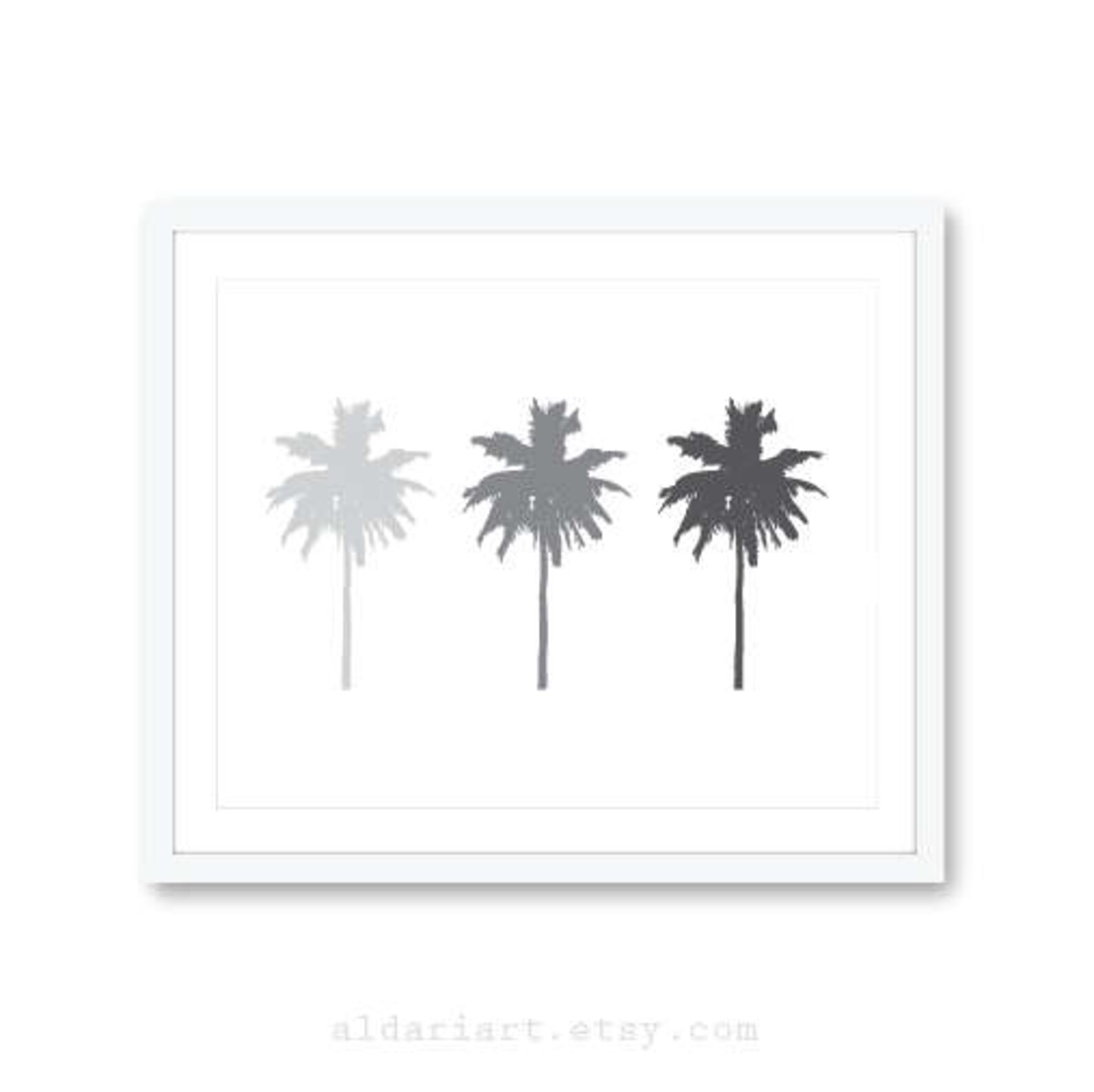 Palm Trees Art Print Palm Tree Wall Art Modern Decor 3 Etsy Canada