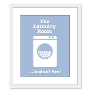 Laundry Room  Wall Art Print, Washing Machine print, funny laundry room rules, laundry wall sign, choose color