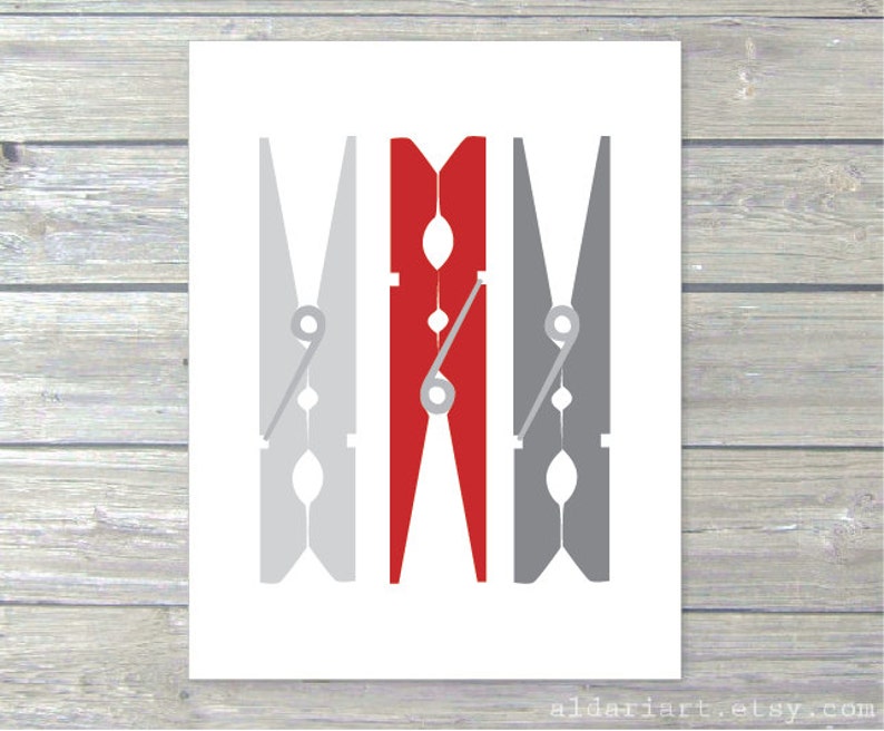 Clothespins Art Print Laundry Room Wall Art Laundry Room Etsy