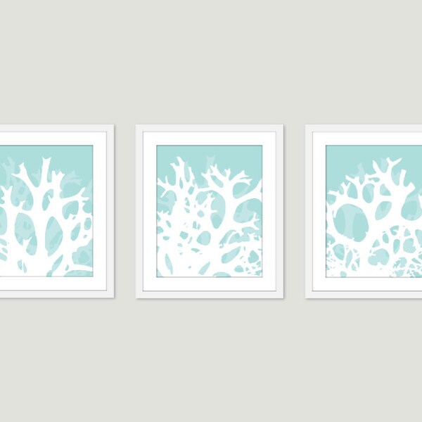 Coral Wall Art Etsy