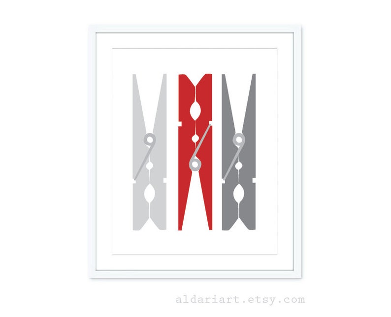Clothespins Art Print Laundry Room Wall Art Laundry Room Etsy