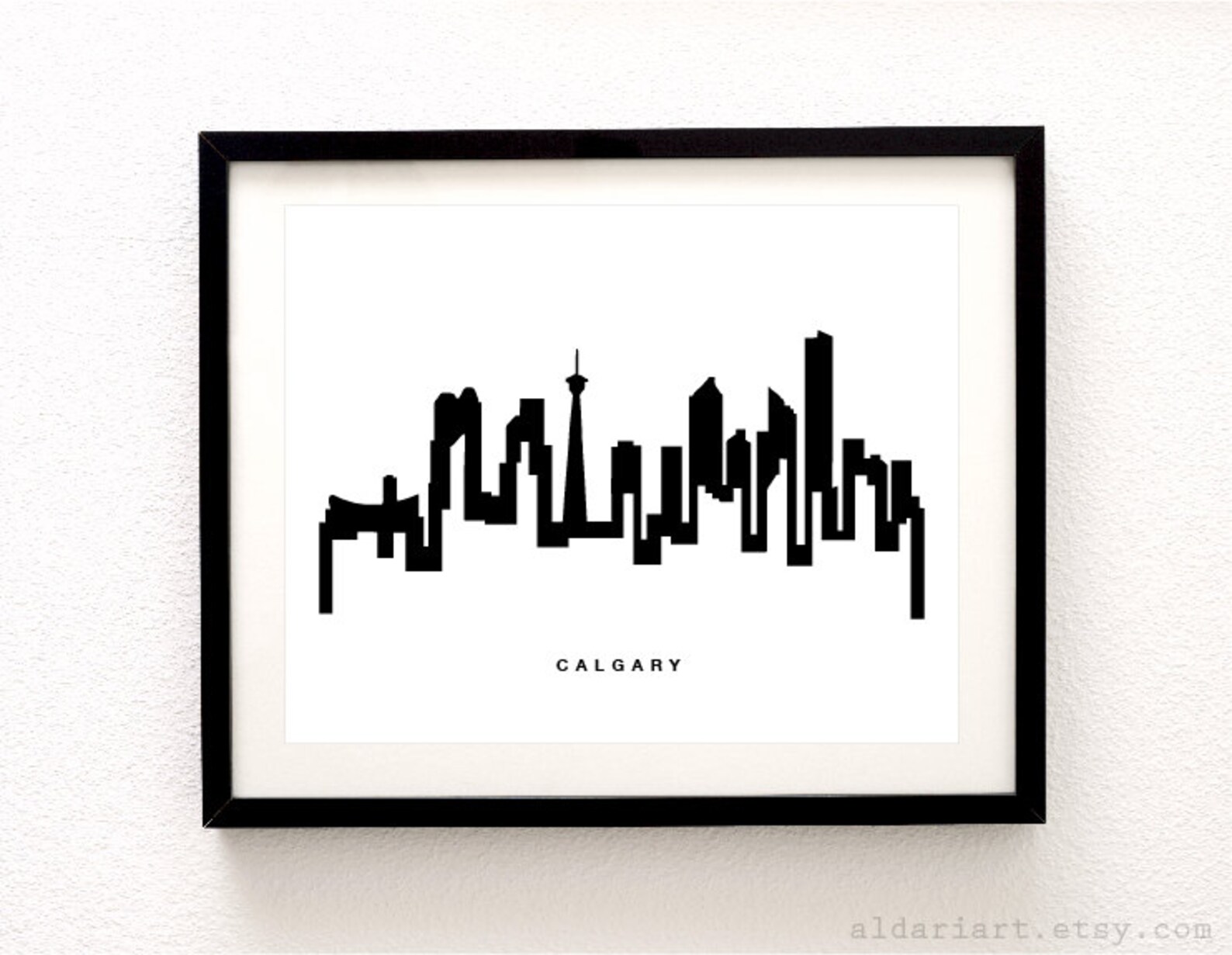 Calgary Cityscape Print Calgary Alberta Wall Art Calgary Etsy Canada
