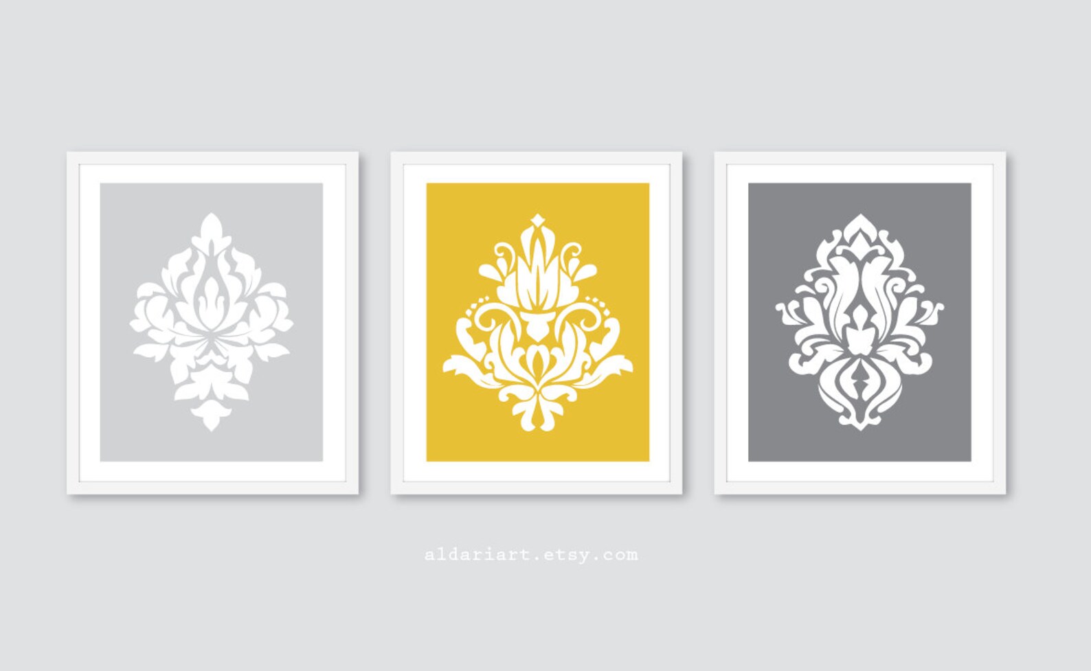 Damask Prints Damask Wall Art Damask Art Prints Damask Etsy