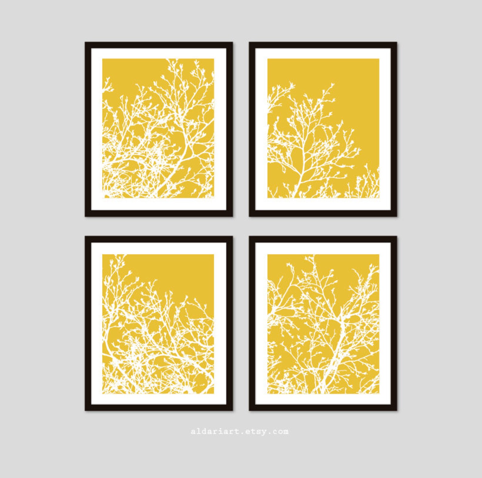 Tree Art Prints Modern Nature Wall Art Branches Wall Art Etsy