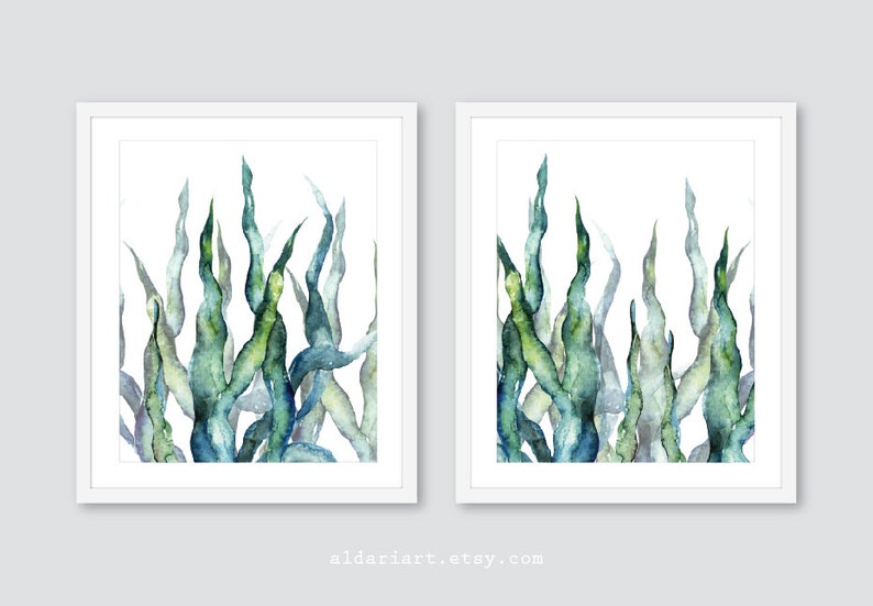 Seaweed Wall Art Seaweed Art Prints Seaweed Wall Decor Etsy