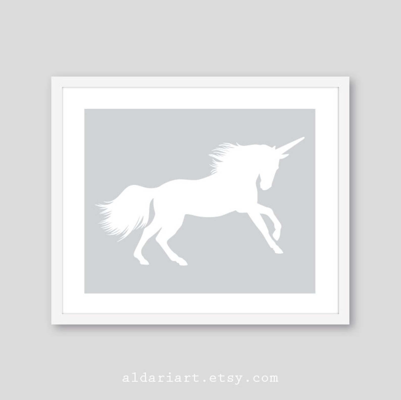 Unicorn Art Print Animal Wall Decor Unicorn Wall Art Etsy
