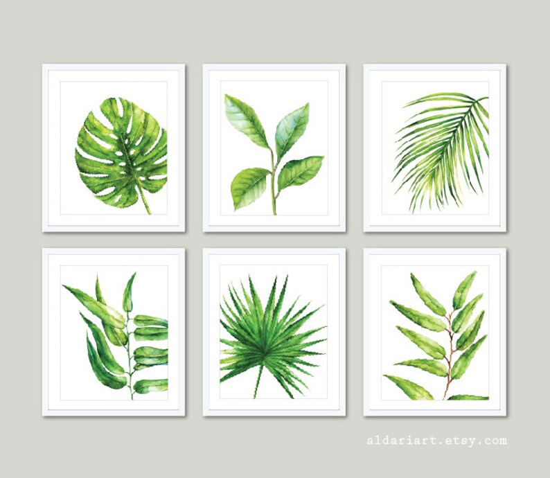 Tropical Art Tropical Plant Wall Art Palm Wall Art Monstera Etsy