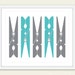 Clothespins Art Print Laundry Room Print Laundry Room Wall - Etsy Canada