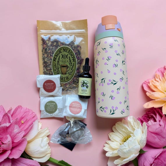 A Thoughtful Gift with Tea, Crystal Infuser & Spa Essentials