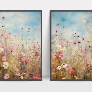 Printable Wildflowers, Nature Landscape, Printable Wall Art, Nature Digital Print, Instant Digital Download