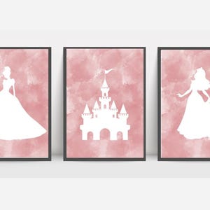Watercolor Princess Clipart, Princess Prints, Princess Decor, Beautiful Princess PNG, Instant Download