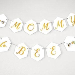 Mommy to Bee Baby Shower Printable Banner