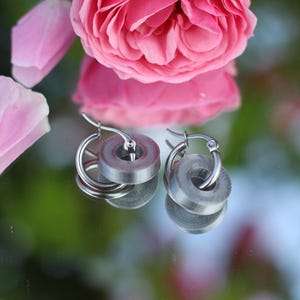 Tassels for round hoop earrings with or without rings in pairs, charm