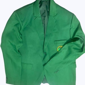 Men&#39;s Green Golf Blazer: Vintage Style Tournament Jacket
