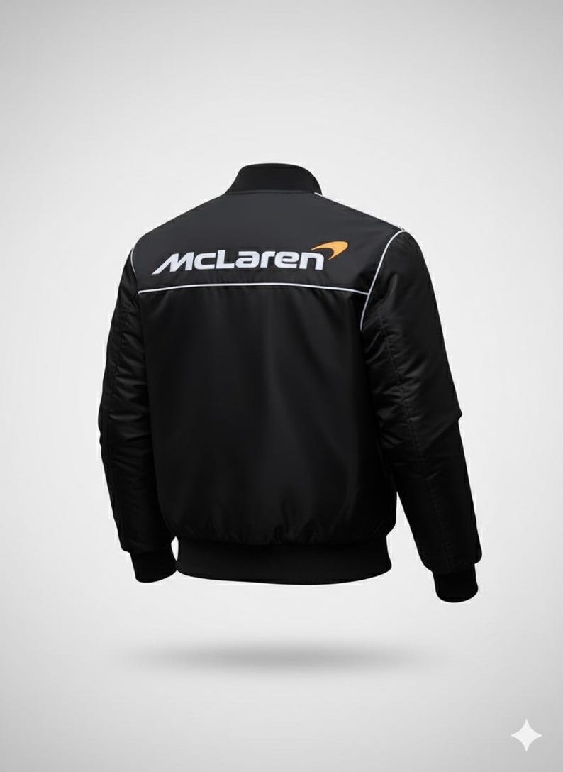 McLaren F1 Racing Jacket | McLaren Bomber Jacket | Formula 1 Team Coat | Vintage Racer Motorsport Jacket image 10