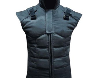 Handcrafted Solid Snake Leather Cosplay Vest - Metal Gear 1, Tactical Military Style Leather Outfit,