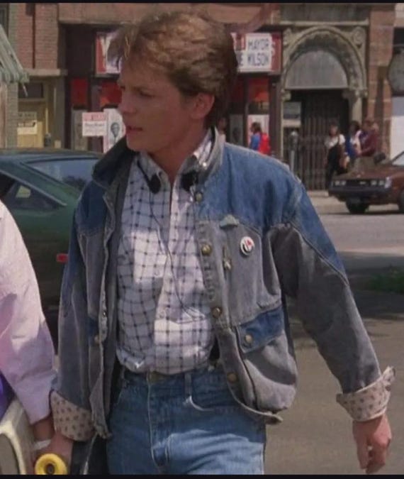 Men's Vintage 90's Two Tone Denim Jacket | Retro Western Style