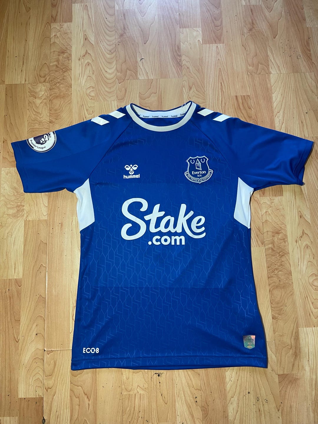 Rare Everton FC Home Jersey | Rourkie #8 | Hummel Eco8 Premier