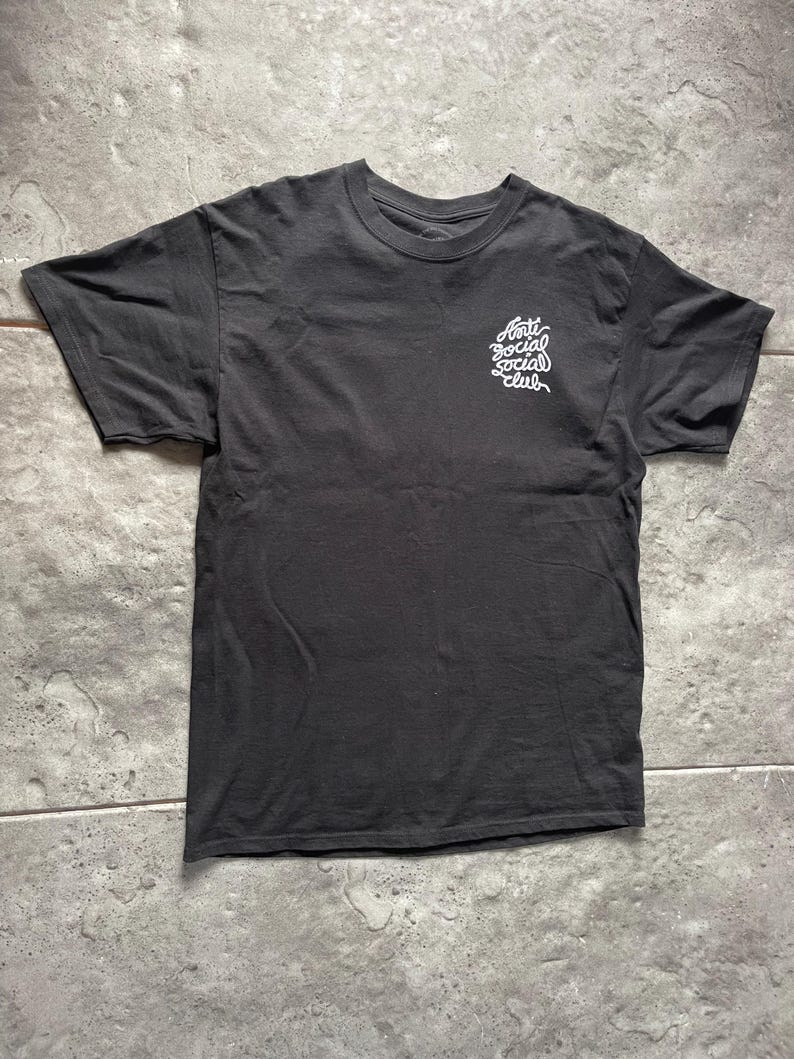 Anti Social Social Club Lasso Mind Games Camiseta Negra Talla L imagen 2