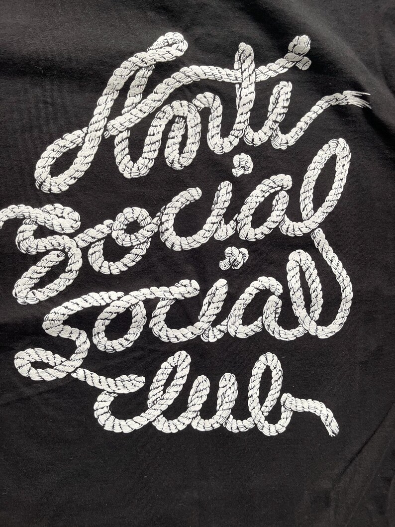 Anti Social Social Club Lasso Mind Games Camiseta Negra Talla L imagen 3