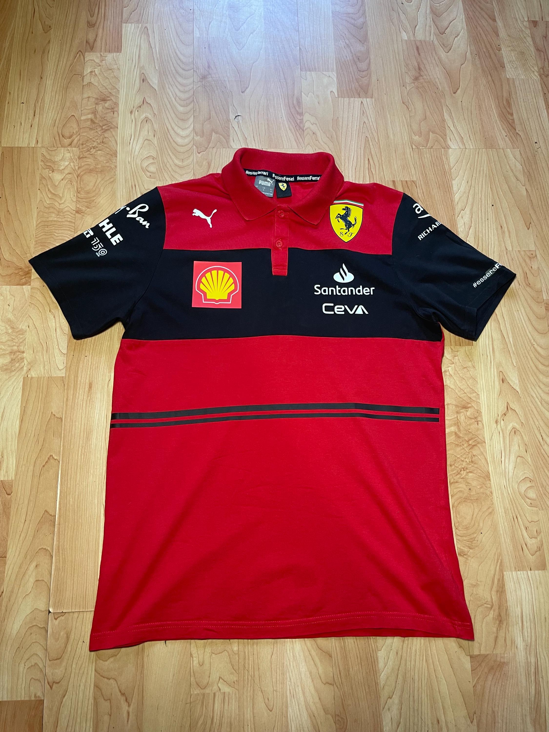 T-Shirt Homme Ferrari Vintage - Taille L - Rouge Passion - Etat Impeccable 5/5
